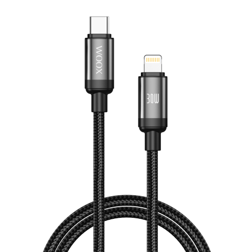 Cable de datos Hilo trenzado Tipo C a Tipo C 60W 1m 1.5m 2m