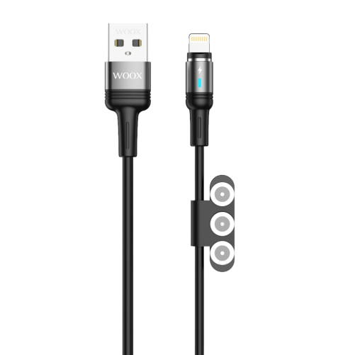 Cable de datos magnético 3 en 1 MX0035 USB a Micro+Tipo-C+ Lightning 3A 1m
