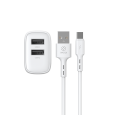 Enchufe 2 USB + cable