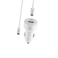 Cargador de coche PD+QC+cable