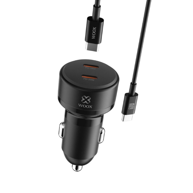 Cargador de coche 2 PD+cable