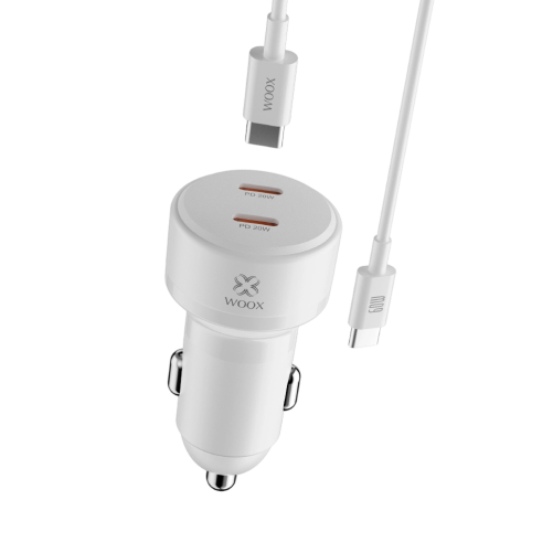 Cargador de coche 2 PD+cable