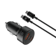 Cargador de coche 2 PD+QC+cable