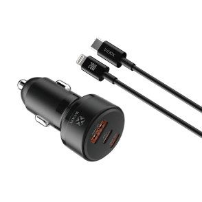 Cargador de coche 2 PD+QC+cable