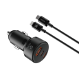 Cargador de coche 2 PD+QC+cable