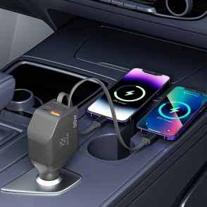 Cargador de coche 4 en 1