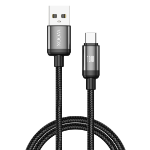 Cable de datos Hilo trenzado USB a Tipo-C 18W 1m 2m 3m