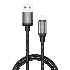 Cable de datos Hilo trenzado USB a Lightning 15W 1m 2m 3m